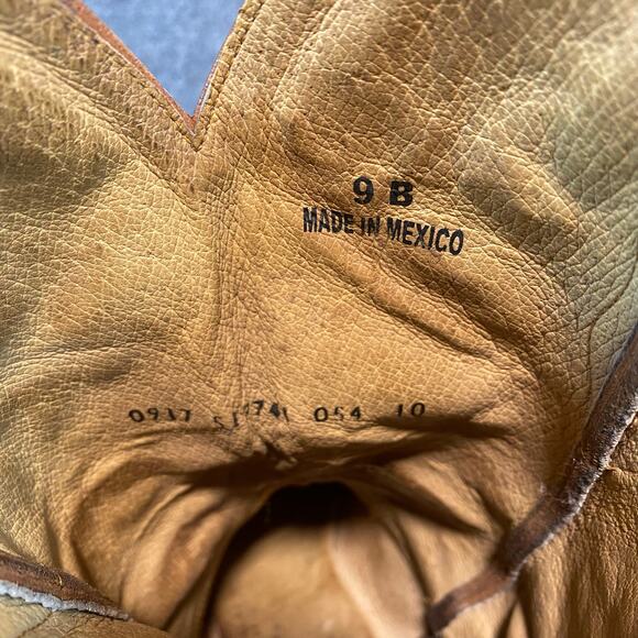 Cavenders Western Embroidered Boots Brown Leather Snip Toe Womens 9 B Cowboy main image 4